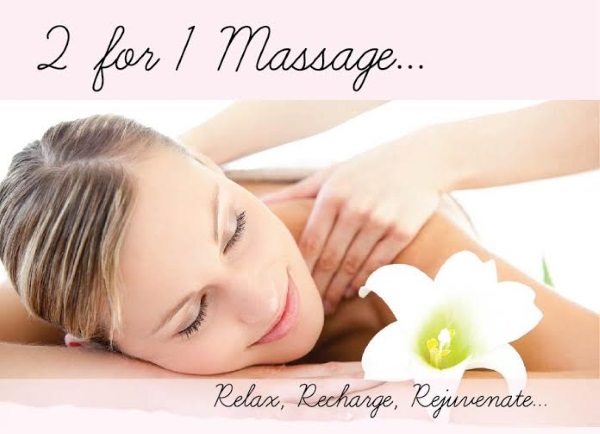 2 For 1 Massage Offer